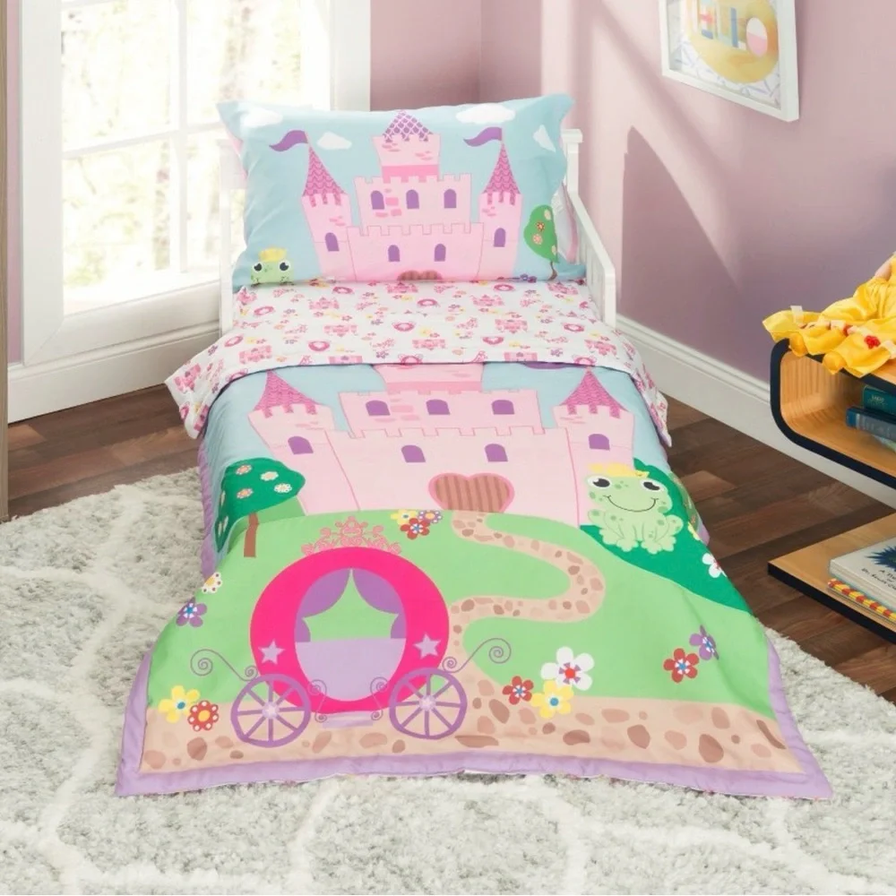 New 🌟Princess Storyland- 4 Piece Toddler Bedding Set